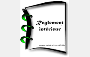 Reglement interieur