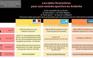 Quels aides pour le sport?