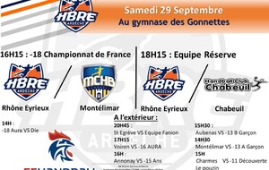 Matchs du week end