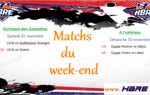 Matchs du week end