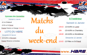 Matchs du week end