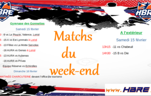 Matchs du week end