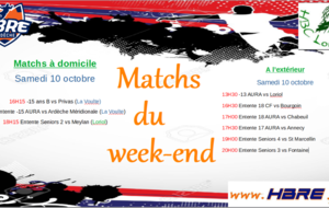 Matchs du week end