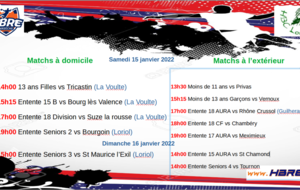 Matchs du week end