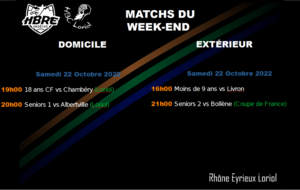 Matchs du week end